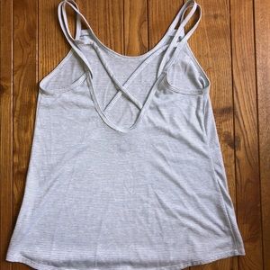 Cross cross open back fitness tank top